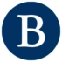 White circular icon with the letter &ldquo;B&rdquo;, representing the Berkeley Innovation Forum story and origins of the open innovation framework.